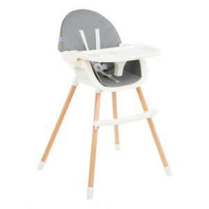 Kikka Boo Стол за хранене Nutri Wood 2в1 Grey
