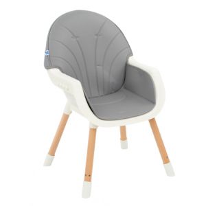 Kikka Boo Стол за хранене Nutri Wood 2в1 Grey