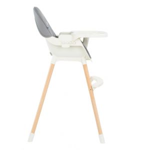 Kikka Boo Стол за хранене Nutri Wood 2в1 Grey
