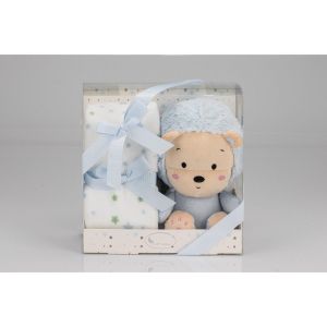 Interbaby Подаръчен сет одеяло и играчка Лъвче