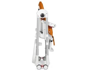 Peg Perego - Детско столче за хранене PRIMA PAPPA Follow Me Wonder Orange
