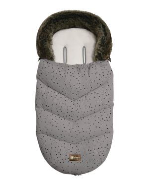 Kikka Boo - Чувалче за количка Luxury Fur Dots Grey