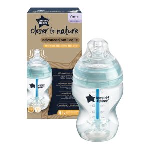 Tommee Tippee -Шише за хранене Advanced Anti-Colic 0м+, 260 мл
