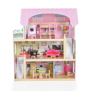 Moni Toys - Дървена къща за кукли Mila
