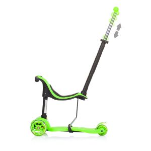 Chipolino Детска тротинетка Multi plus 3 в 1 зелена