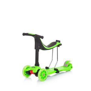Chipolino Детска тротинетка Multi plus 3 в 1 зелена