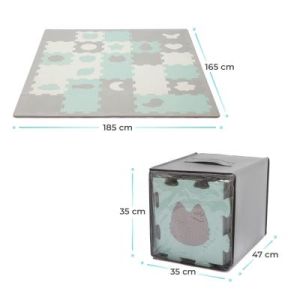 KinderKraft LUNO SHAPES мек пъзел мента