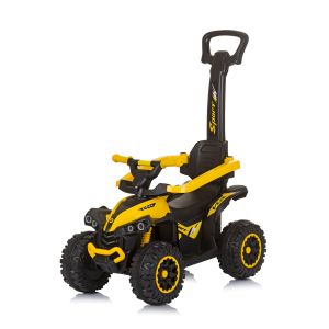  Chipolino кола за яздене с дръжка "ATV" жълта