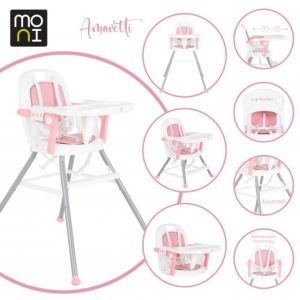 Moni Стол за хранене Amaretti pink
