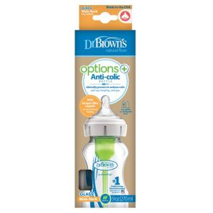 Dr.Brown's Wide-Neck Options+ 270ml. Стъклено шише