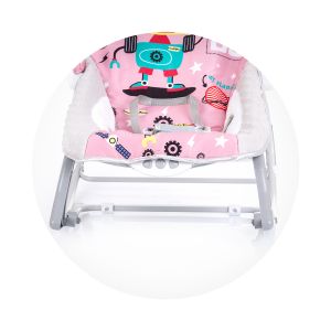 CHIPOLINO Музикален шезлонг Baby SPA pink