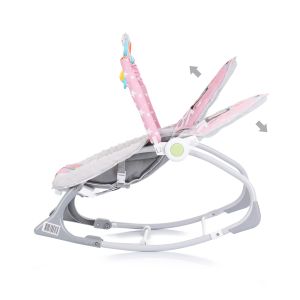 CHIPOLINO Музикален шезлонг Baby SPA pink