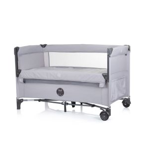 Chipolino Бебешка сгъваема кошара Relax ash grey linen