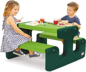Little Tikes - Детска маса за пикник Picnic Table Gogreen