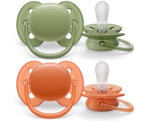Avent - Залъгалка  ULTRA SOFT  + стерилизаторна кутия 18+ 