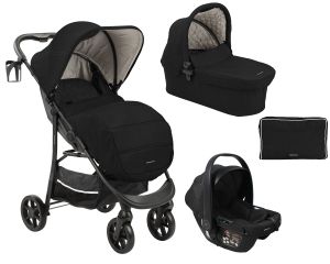 Kikka Boo Комбинирана количка 3в1 Selina Black 2024