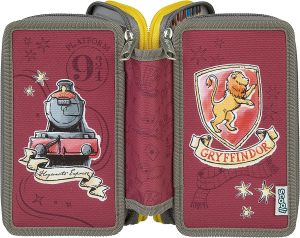 Undercover Scooli - Несесер с 3 ципа и аксесоари Harry Potter
