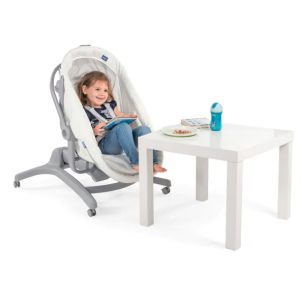 Chicco - Baby Hug Air 4в1 кошче, шезлонг и стол WHITE SNOW