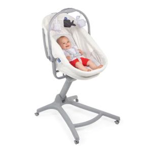 Chicco - Baby Hug Air 4в1 кошче, шезлонг и стол WHITE SNOW