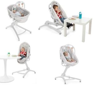 Chicco - Baby Hug Air 4в1 кошче, шезлонг и стол Stone