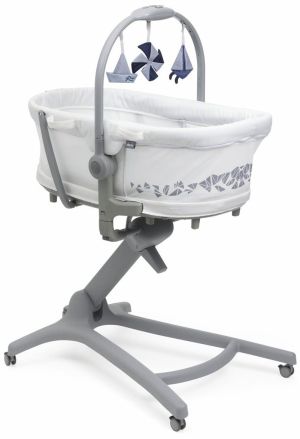 Chicco - Baby Hug Pro 5в1 кошче, шезлонг и стол white cream
