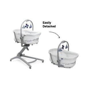 Chicco - Baby Hug Pro 5в1 кошче, шезлонг и стол white cream