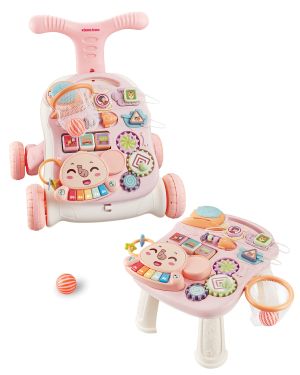 Kikka Boo Проходилка 3в1 Play & Grow Pink