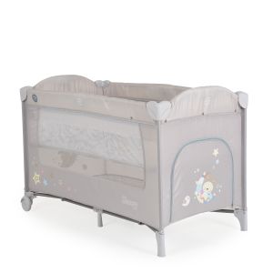 Мони - Детска сгъваема кошара Sleepy Grey