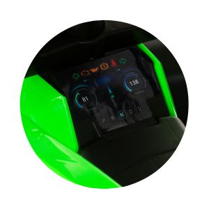  Chipolino кола за яздене с дръжка "ATV" зелена