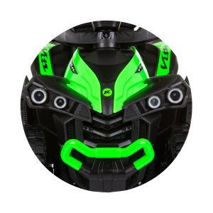  Chipolino кола за яздене с дръжка "ATV" зелена