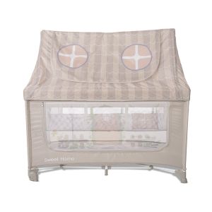Lorelli Сгъваема кошара с покрив Sweet Home Beige