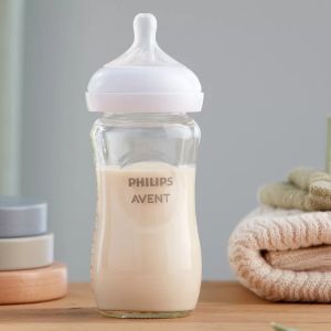 Philips AVENT - Стъклено шише на хранене Natural Response 240мл.