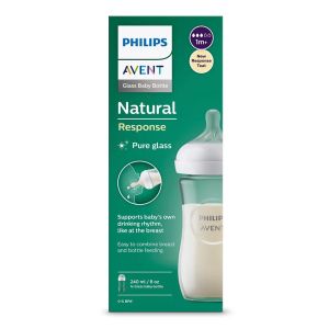 Philips AVENT - Стъклено шише на хранене Natural Response 240мл.