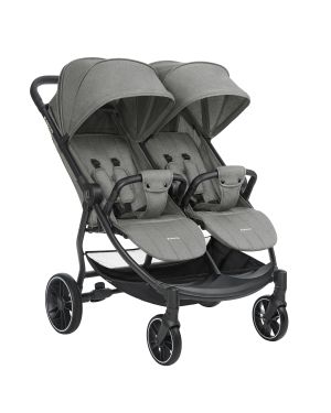Kikka Boo  Количка за близнаци Happy 2 Light Grey