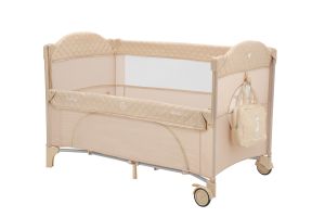 Kikka Boo - Бебешка кошара 2 нива Milky Way Beige