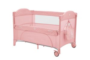 Kikka Boo - Бебешка кошара 2 нива Milky Way Pink
