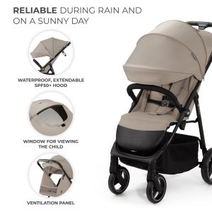 Kinderkraft Бебешка количка TRIG 3 stone beige