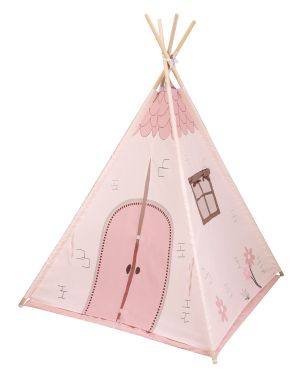 Kikka Boo Палатка за игра с мека подложка Pink House