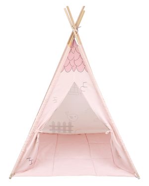 Kikka Boo Палатка за игра с мека подложка Pink House