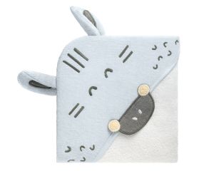 Kikka Boo - Бебешка хавлия за баня Stripy Friends