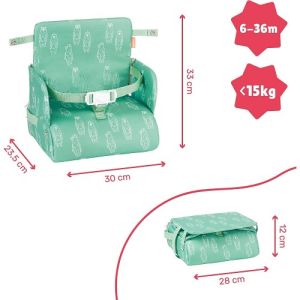 Badabulle Сгъваем преносим стол за хранене Nomad Green