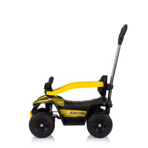  Chipolino кола за яздене с дръжка "ATV" жълта