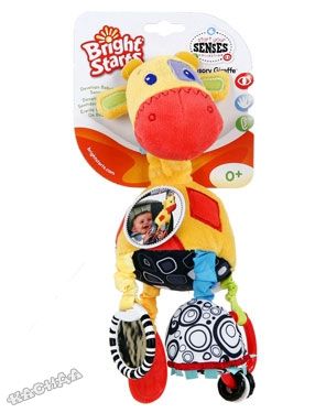 Bright Starts - Бебешка играчка за количка Start Your Senses™ Sensory Giraffe™