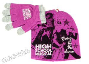 Комплект детска шапка и ръкавици High School Musical 3 - *Going to the dance*