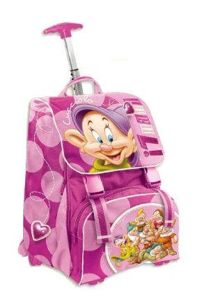 Auguri Preziosi - Детска раница с колела и двойна дръжка The Seven Dwarfs 2013
