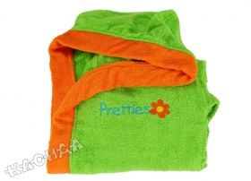 Pretty Baby - Детски халат за баня - зелено
