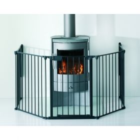 BabyDan Комбинирана предпазна преграда XL Black