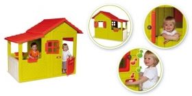 Smoby Детска пластмасова къща с цветя