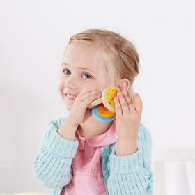 Дървени кастанети Hape Clickety-Clack Clapper