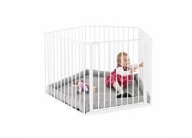 BabyDan Бебешка кошара за игра BabyDEN White
